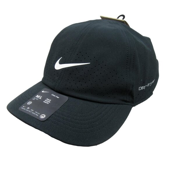 Nike Dri-FIT ADV Club Unstructured Tennis Hat Cap Size M/L Black NEW - Picture 1 of 15